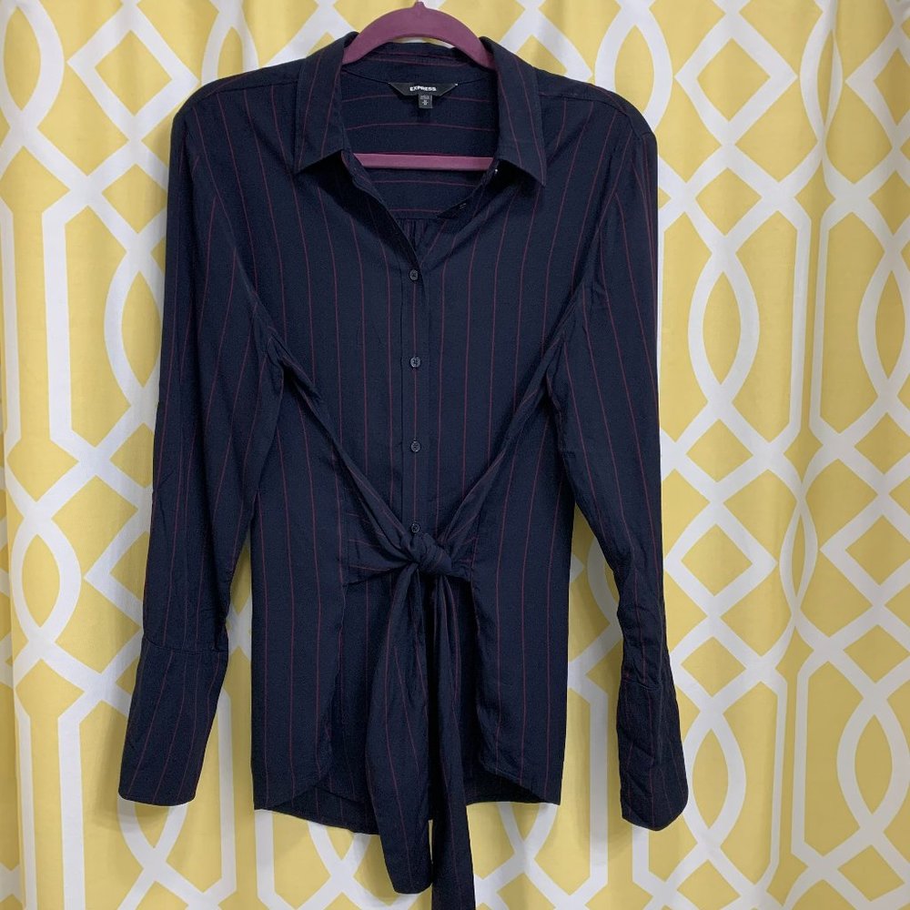 Express Button Down Shirt w/Tie Sz M